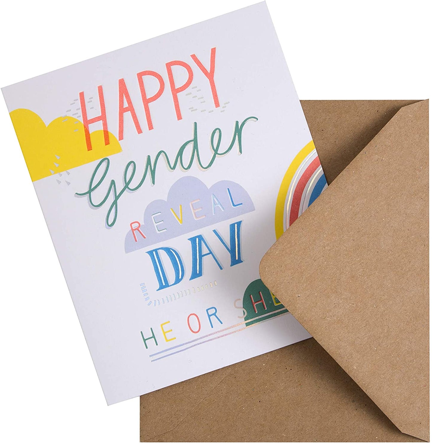 Happy Gender Reveal Day Open Greeting Card