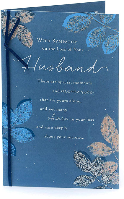 In The Loss Of Your Husband Sympathy Card