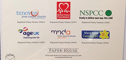 A Pack Of 6 Charity Christmas Cards By Paper House Luxury Cards