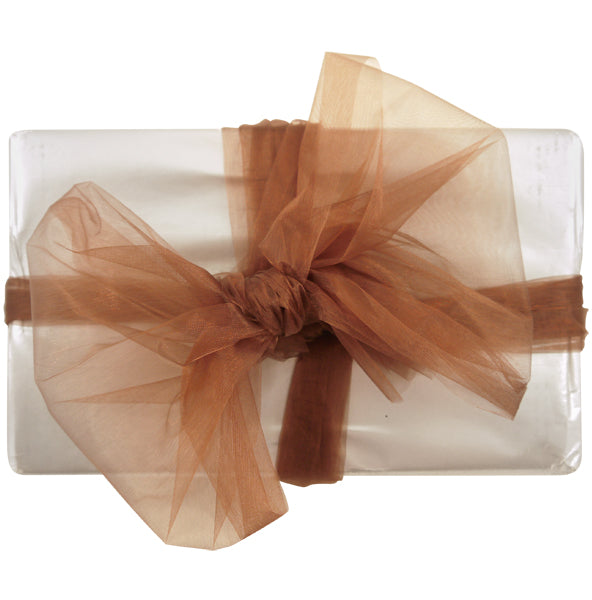 Chocolate Organza Crystal