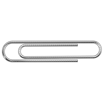 Pack of 100 Rexel Serrated Jumbo Paper Clips 75mm