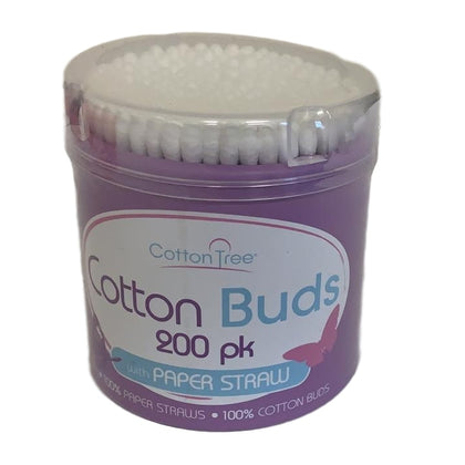 Pack of 200 Cotton Buds Paper Stick