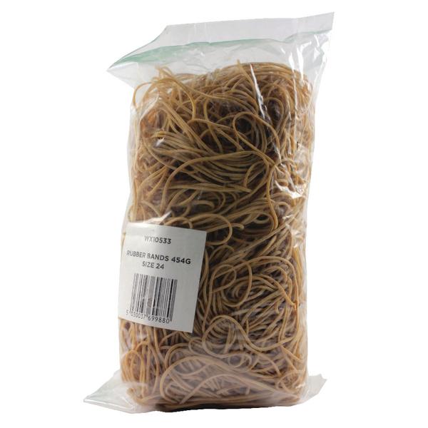 Pack of 454g Rubber Bands Size 24