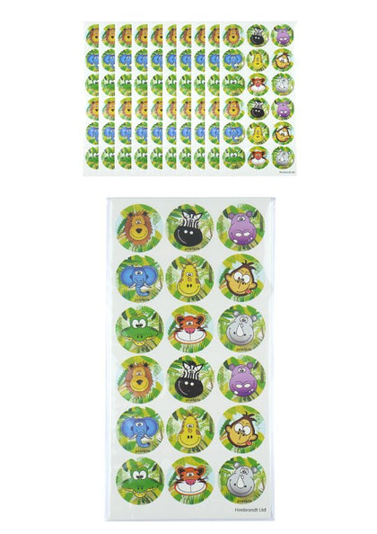 Pack of 10 Jungle Sticker Sheets (180 Stickers)