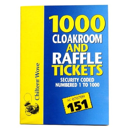 1000 Raffle & Cloakroom Tickets