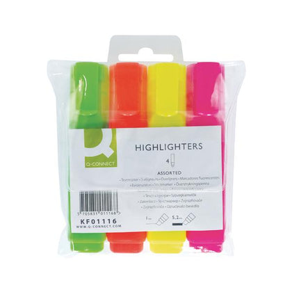 Pack of 4 Assorted Highlighter Pens