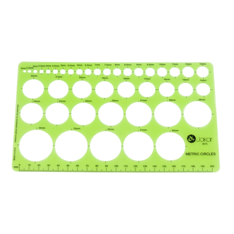Metric Circles Template