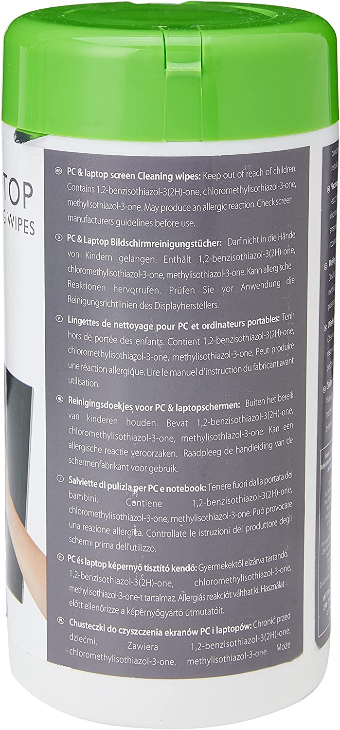 Pack of 100 Q-Connect Screen & Keyboard Wipes