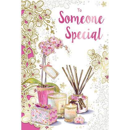 To Someone Special Open Female Celebrity Style Birthday Card