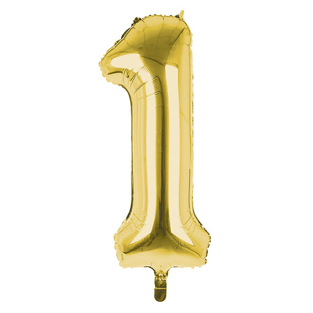 Giant Foil Gold 1 Number Balloon