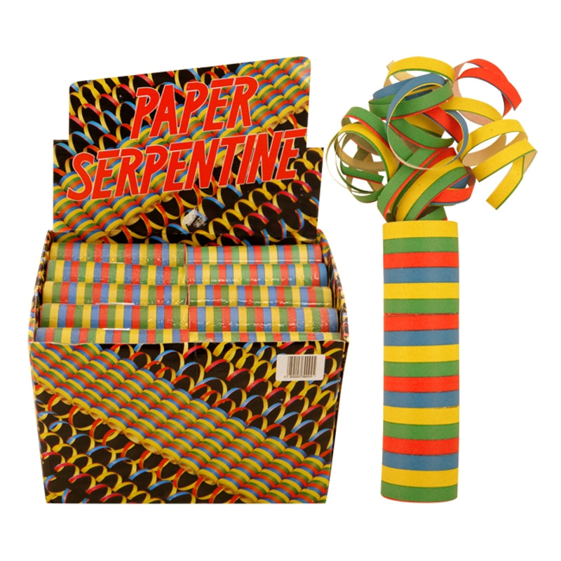 Multi-Colored Paper Serpentine 18 Throws