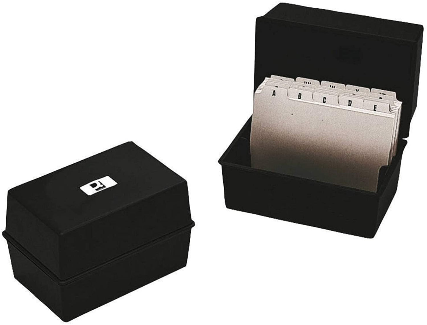 Black Q-Connect Card Index Box 6x4" (152 x 102mm)