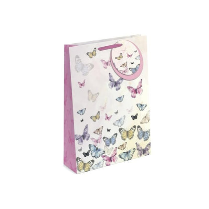 Pack of 12 Butterflies Design Large Gift Bags