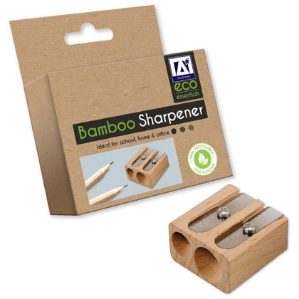 Bamboo Two Hole Sharpener