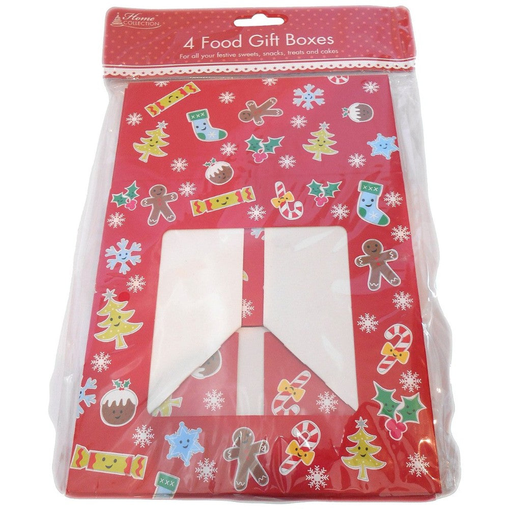 Christmas Four Food Gift Boxes