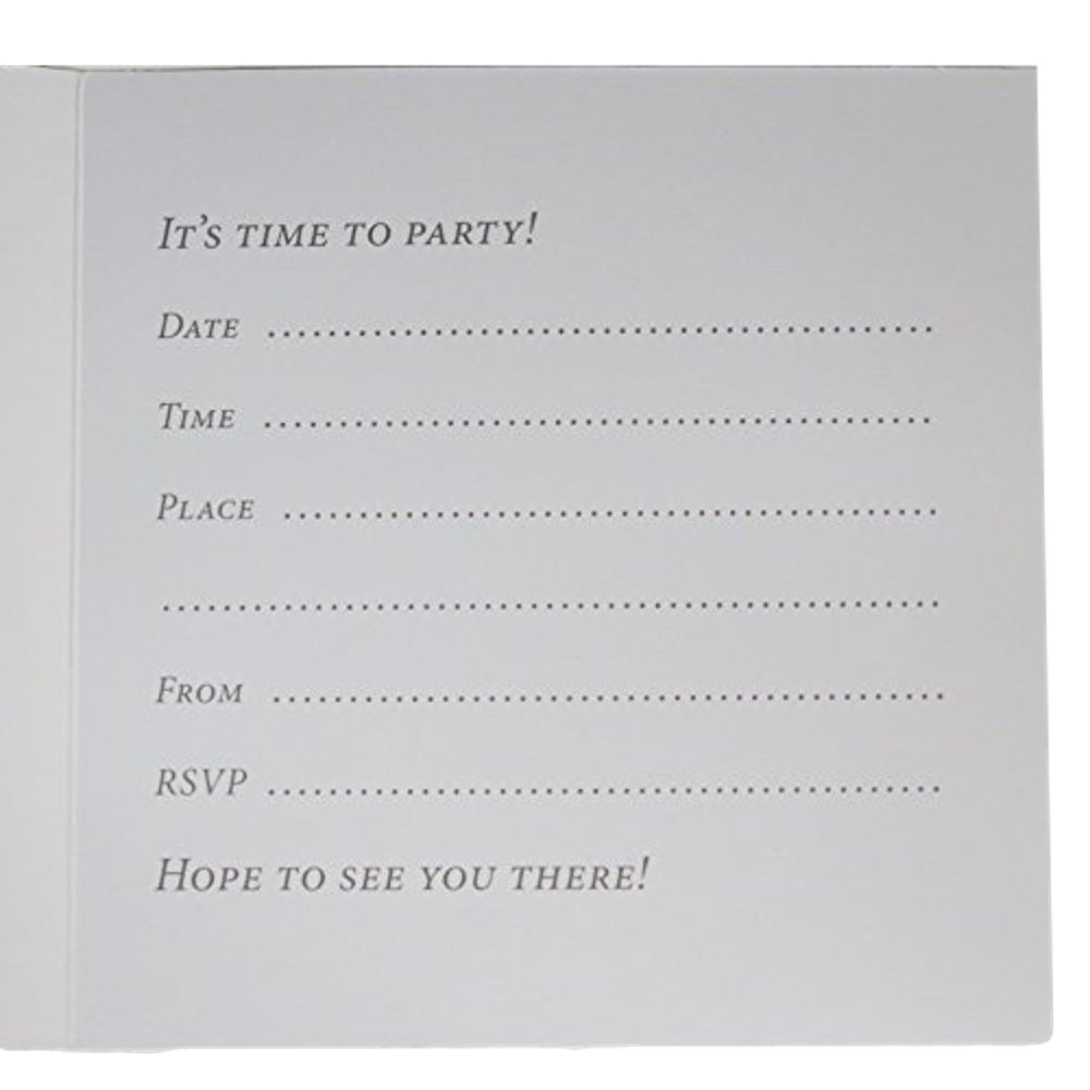 Pack of 6 Hambledon Party Invitation Cards