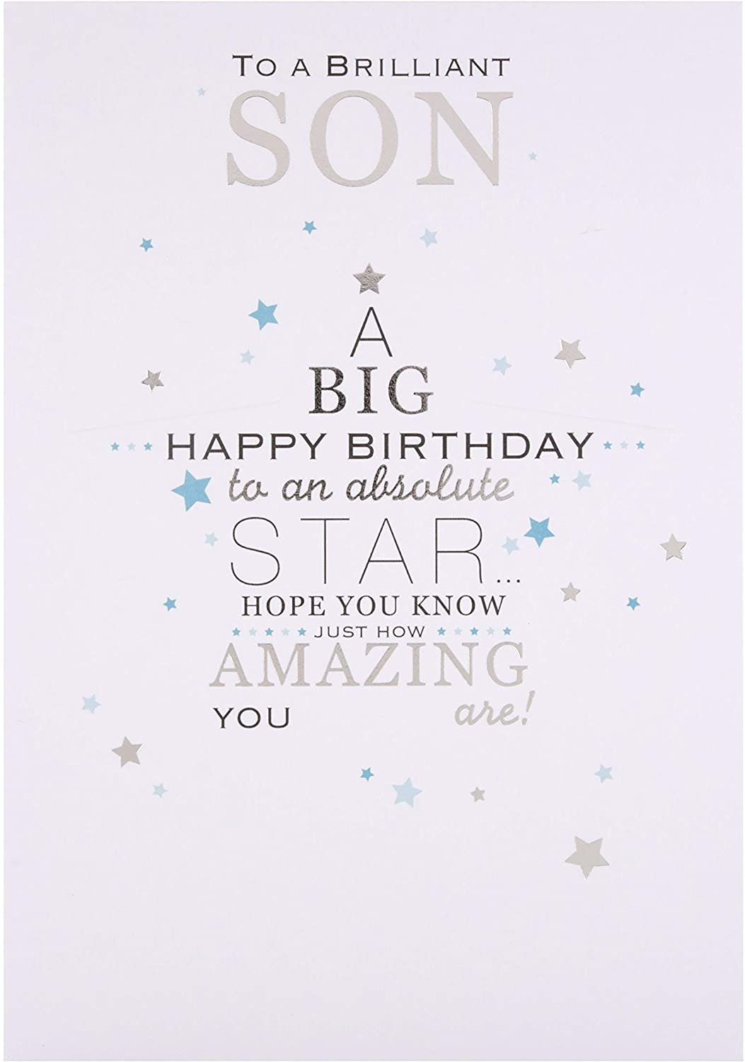 Son Birthday Card 'Star'