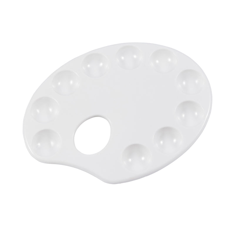 White Plastic Oval Palette