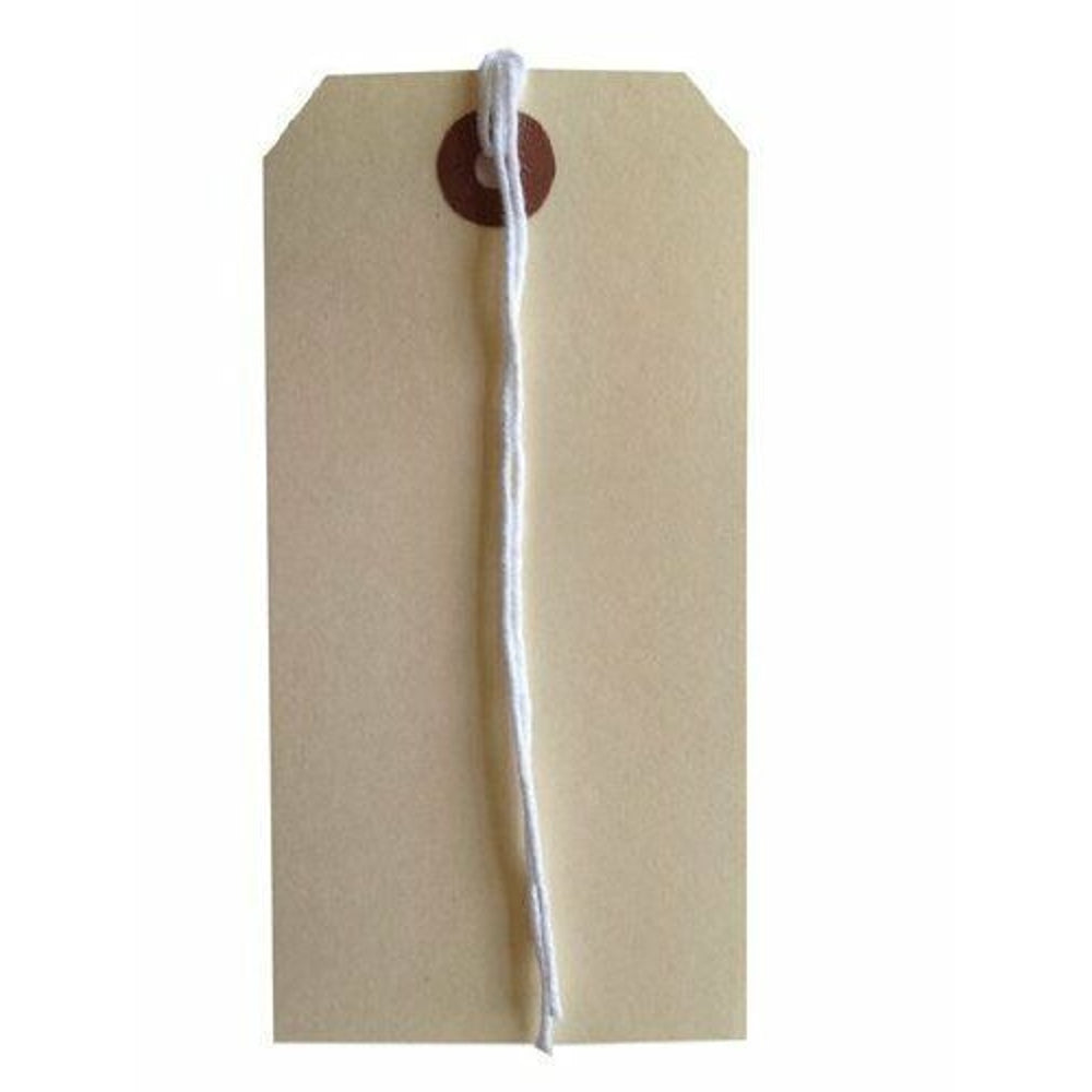 Pack of 10 55 x 108mm Manilla Luggage Tags