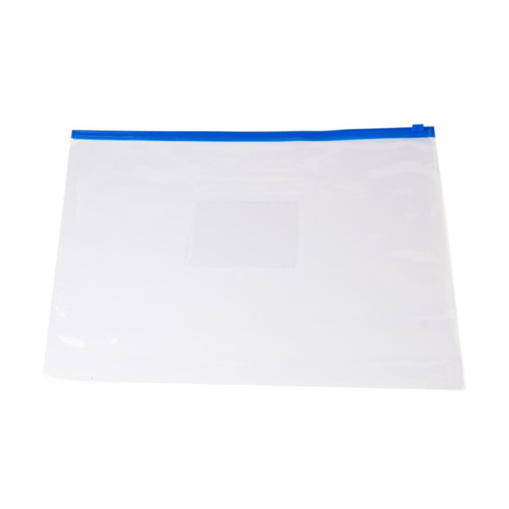 Pack of 12 A4 Blue Zip Zippy Bags