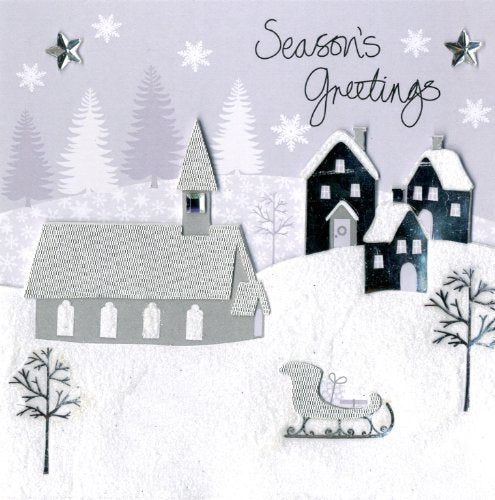 Box of 5 Second Nature White Christmas