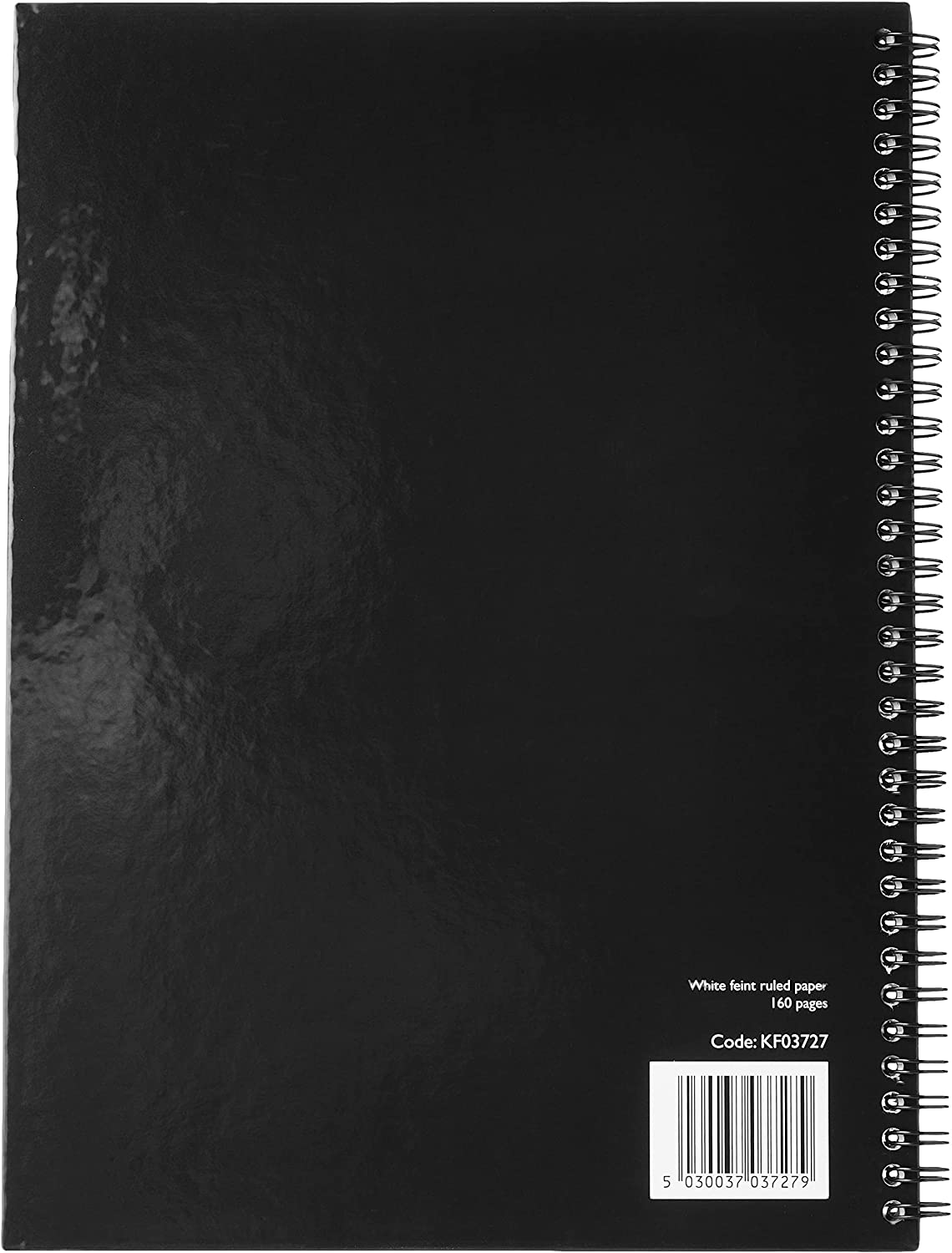 Pack of 3 A4 Black Hardback Wirebound Books