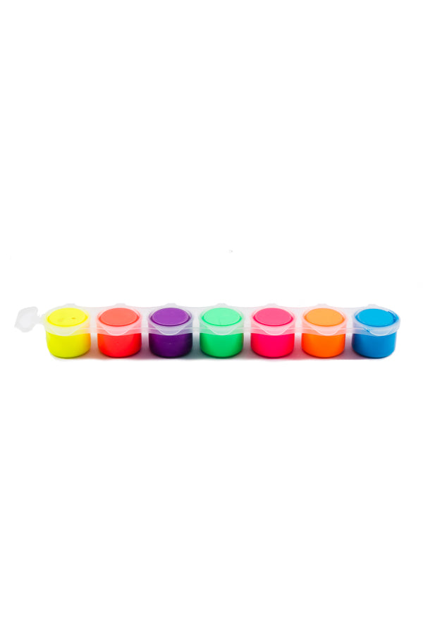 7 Pots of Fluorescent Poster Paints