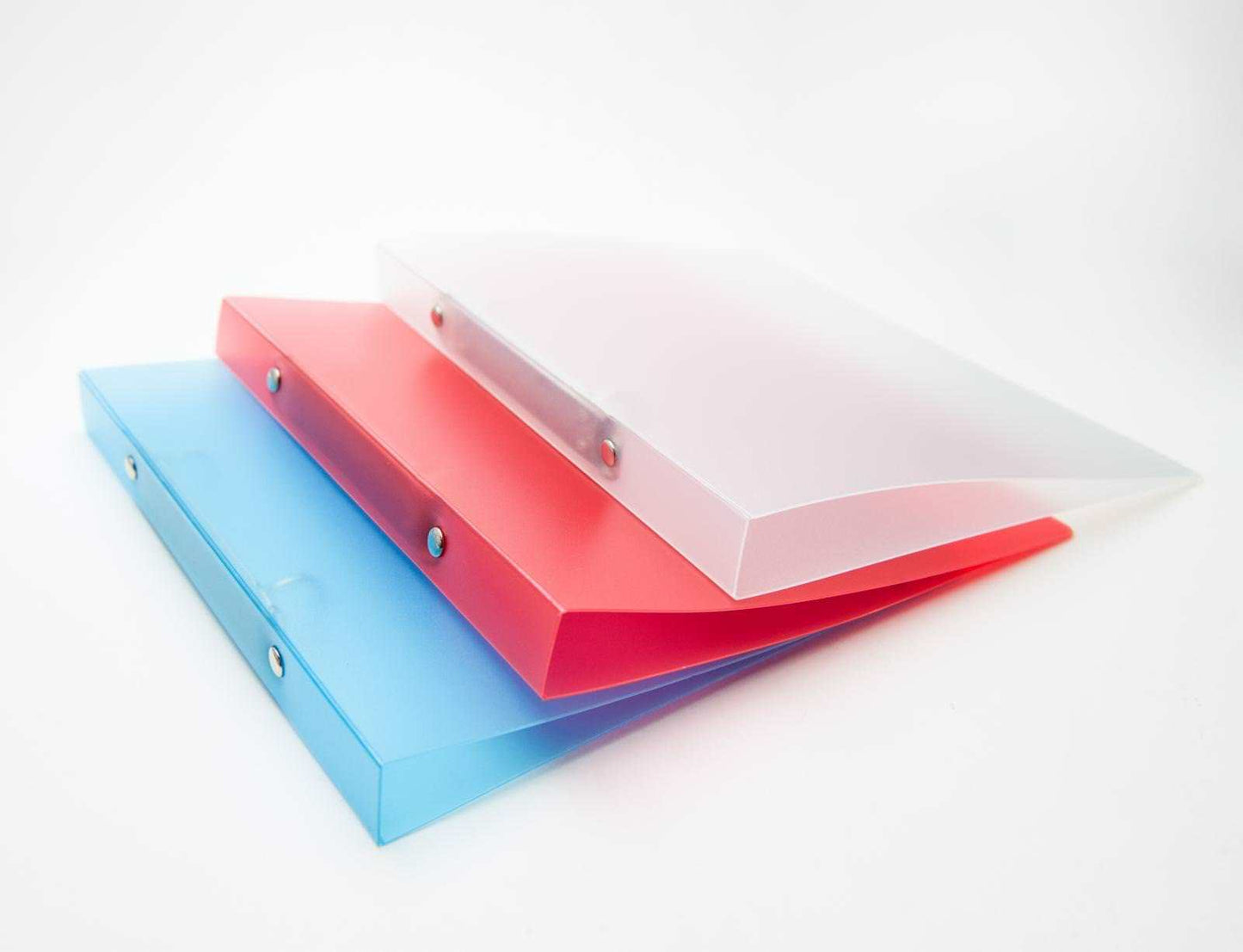 A5 Slim Red Translucent Ringbinder - Filing Ring Binder Storage