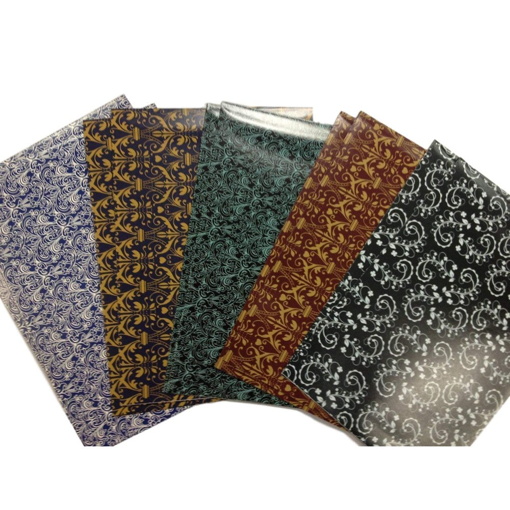 High Quality 10 Sheets of Designer Soft touch Pattern Foiled Gift Wrap