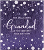 Birthday Card for Grandad Contemporary Textured Foil Design