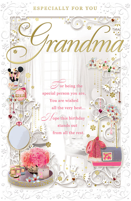 Grandma Birthday Opacity Card