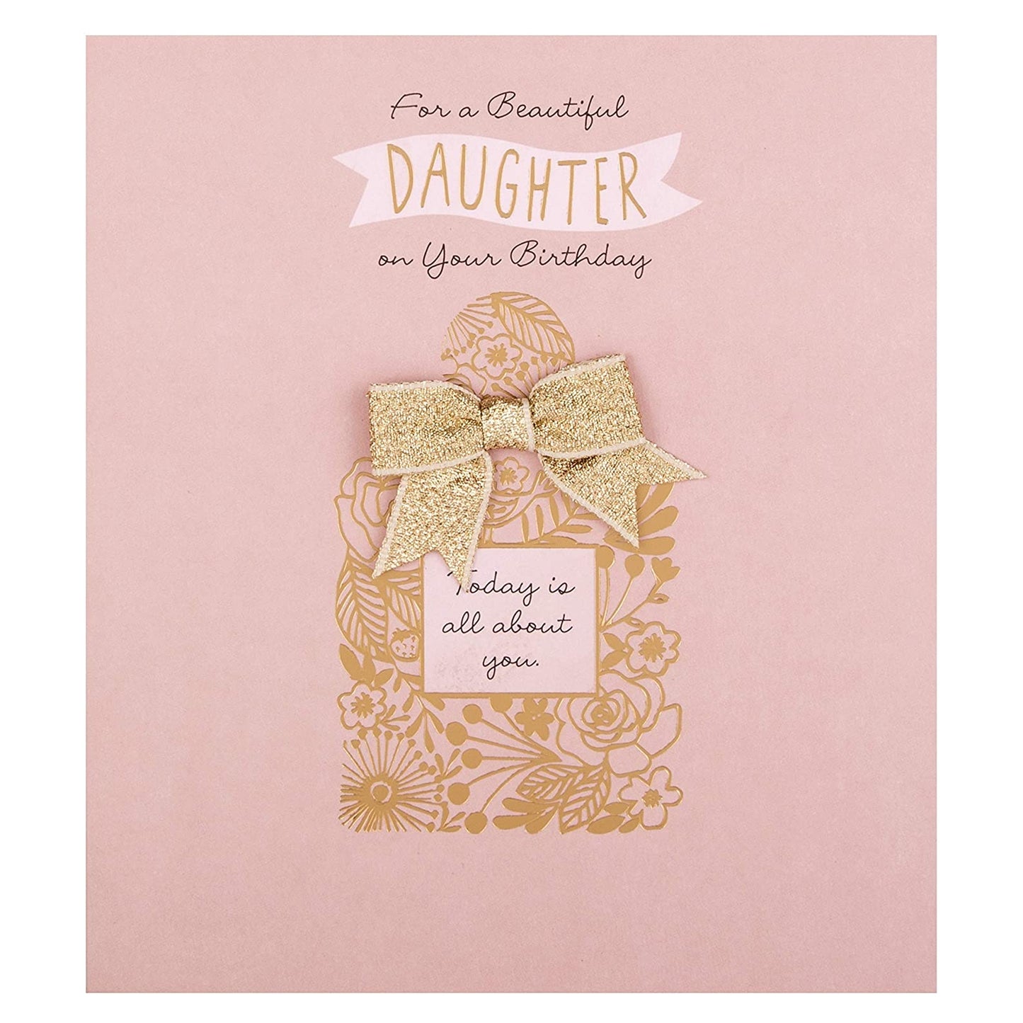 For a Beautiful Daughter 3D Glitter Design Birthday Card