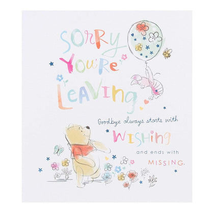 Disney Winnie the Pooh Leaving Card Wishing You Happiness