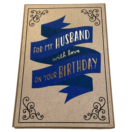 For My Husband Perfect Chance To Celebrate Another Year Birthday Card