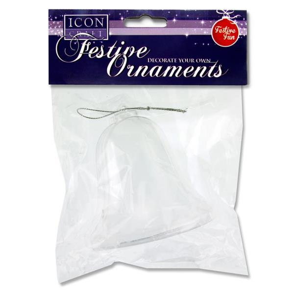 Decorate Your Own Christmas Bell Bauble 10cm