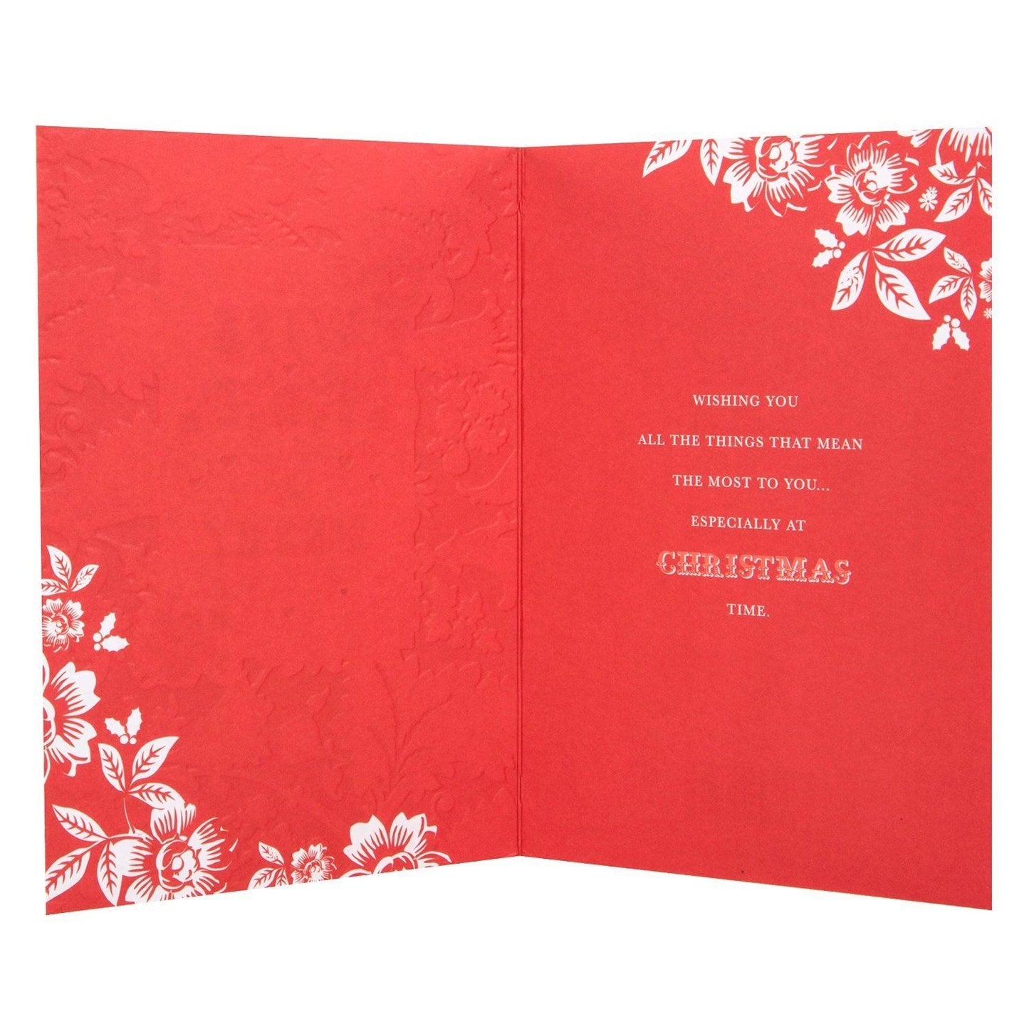 Christmas Card To Wife 'Contemporary Flowers'