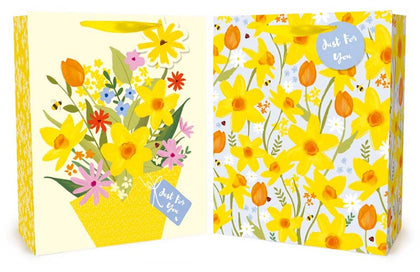 Single Floral Design Medium Easter Gift Bag