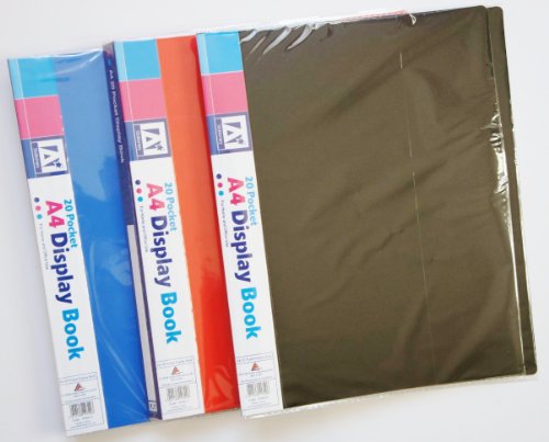 A4 Display Book 20 Pocket for Home and Office Use