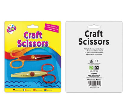 Pack of 2 Wavy Edge Craft Scissors