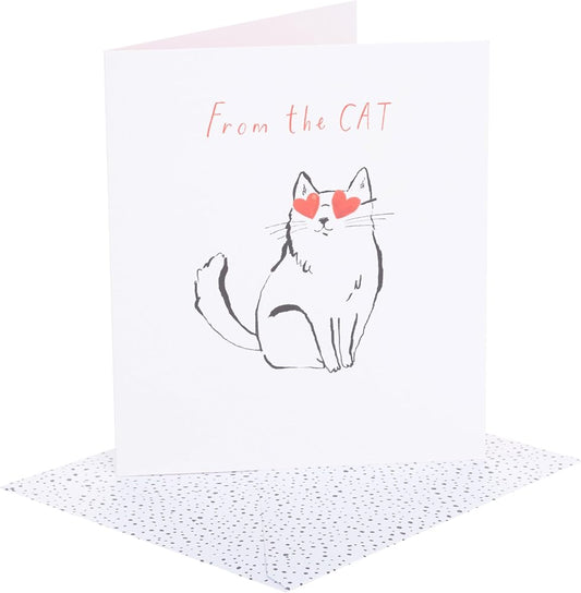 From the Cat With Heart Valentine's Day Card