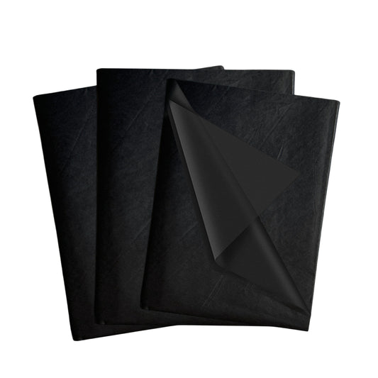 Pack of 30 Black Acid Free 50 x 70cm Tissue Paper Sheets