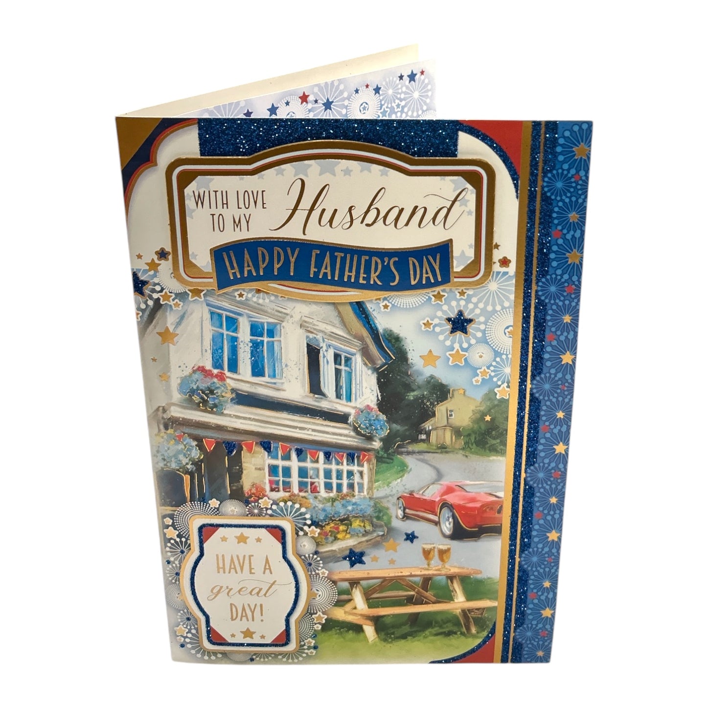 To My Husband Beautiful House Design Father's Day Card