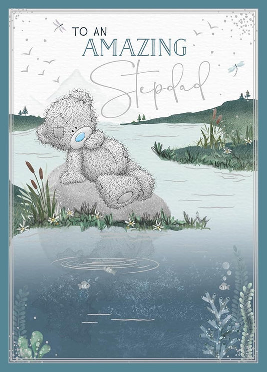 Bear Sitting On Rock Amazing Stepdad Father's Day Card