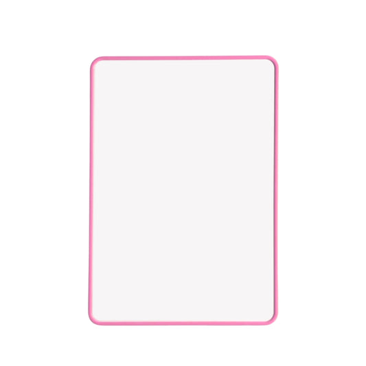 A4 Double Sided Magnetic Erasable MDF Plain Whiteboard With Pink Border