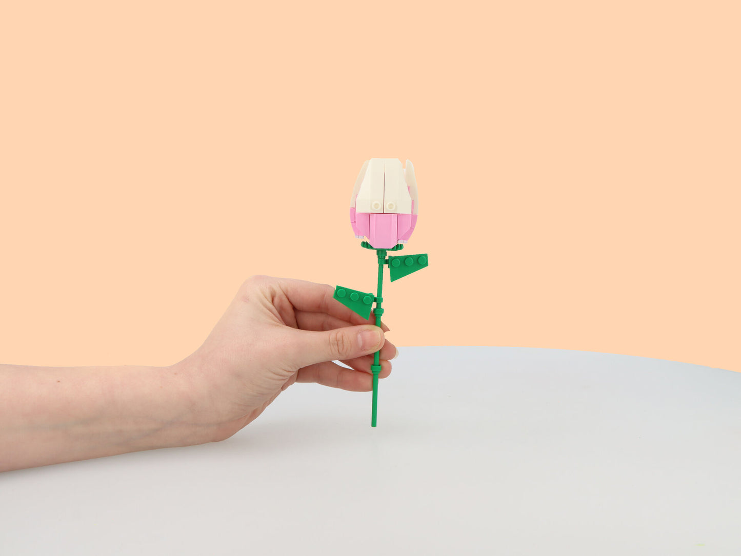 Single Flower Lego Block Kit - Creative Construction Toys Party Favours Stocking Fillers