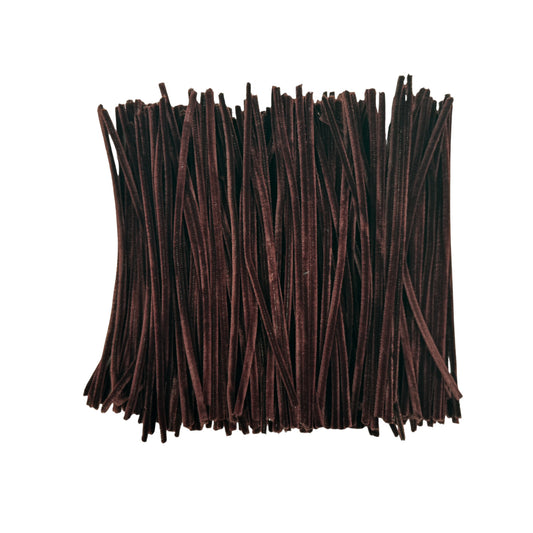 Pack of 500 Brown Coloured Pipe Cleaners 30cm x 6mm Craft Chenille Stems