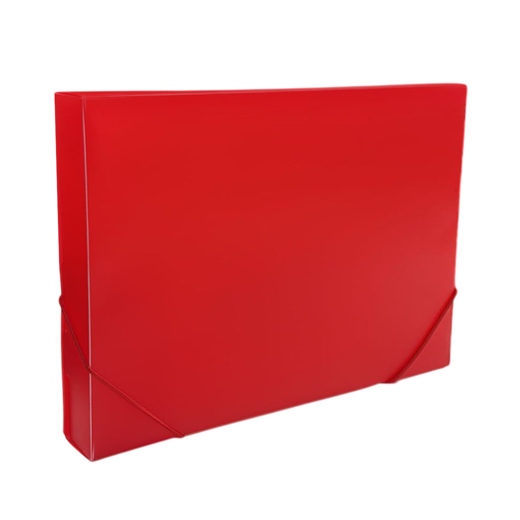 Red File Boxes A4 Clearview Red Box File with Elastic Closure– Choice Wholesale