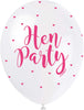 Pack of 5 Hen Party 12" Latex Balloons