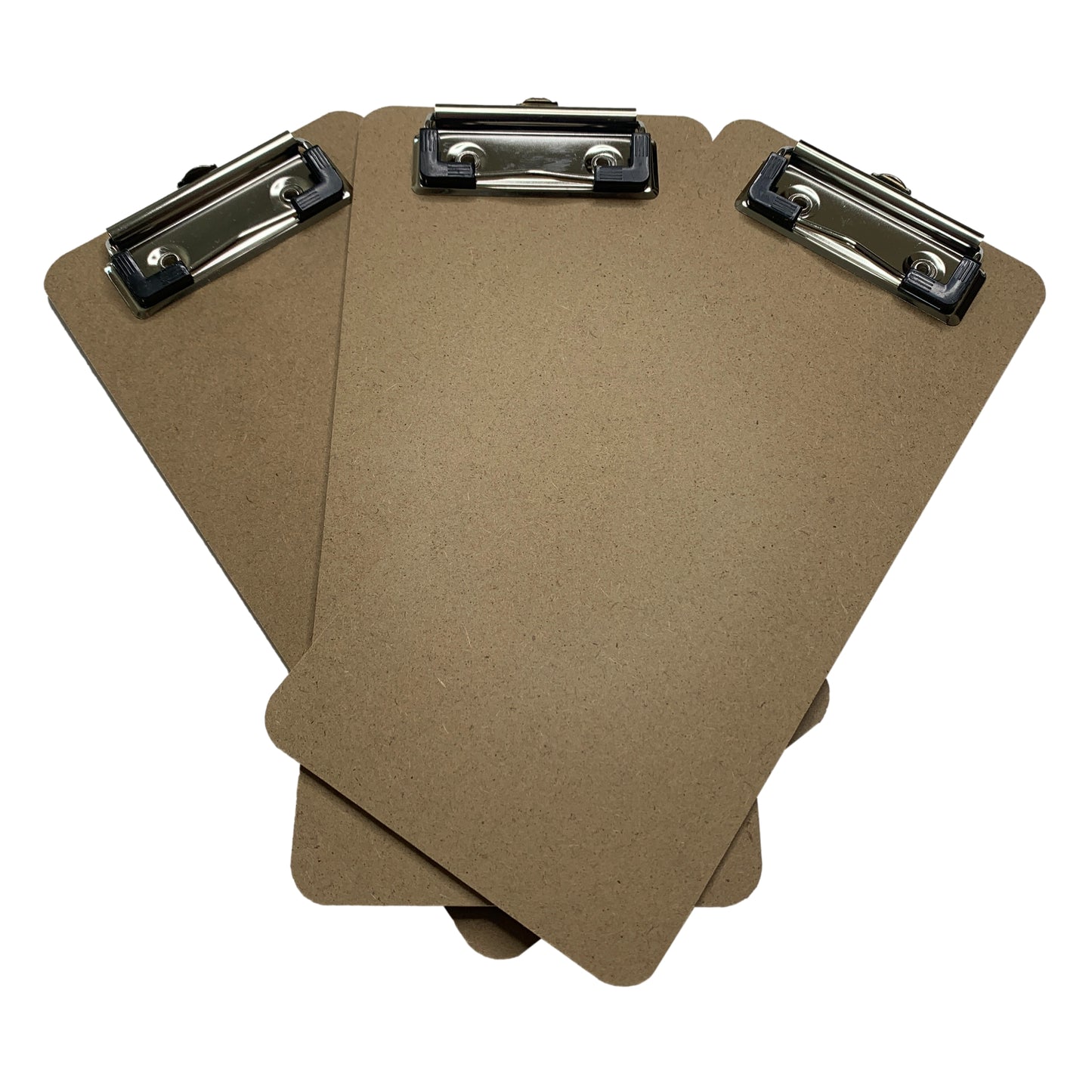 Pack of 12 Slim Wooden Clipboards by Janrax - Suitable for A6 Paper