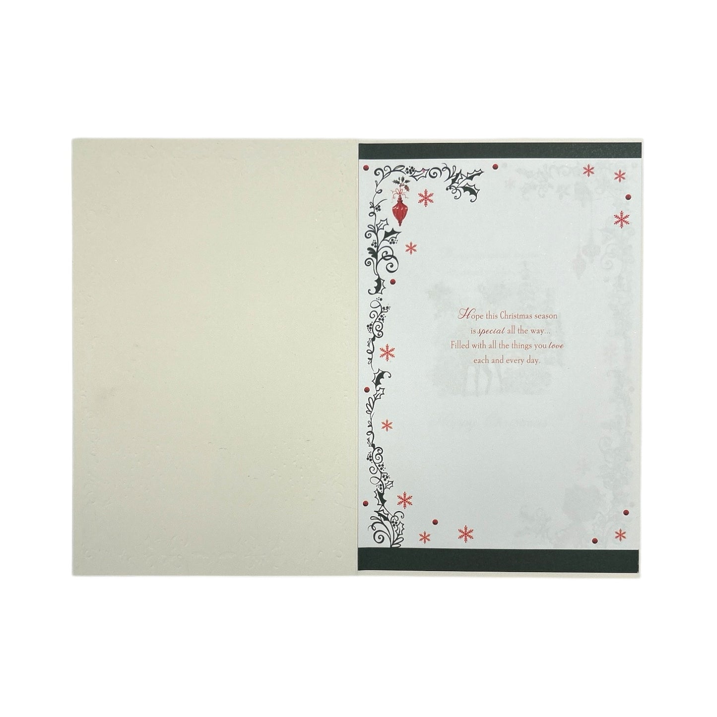 Winter Scene Design To The One I Love Christmas Card